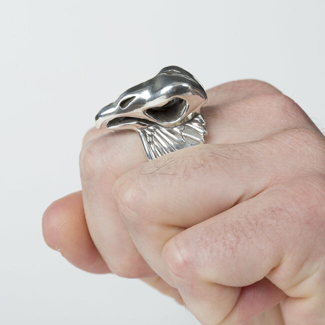 Vulturus Sterling Silver Ring, 