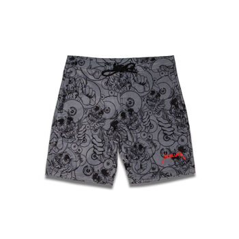 Pushead Skull Print Boardshorts, , hi-res