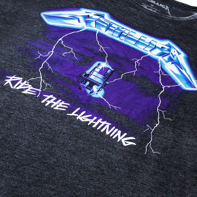 Ride The Lightning Burnout T-Shirt - Large, , hi-res