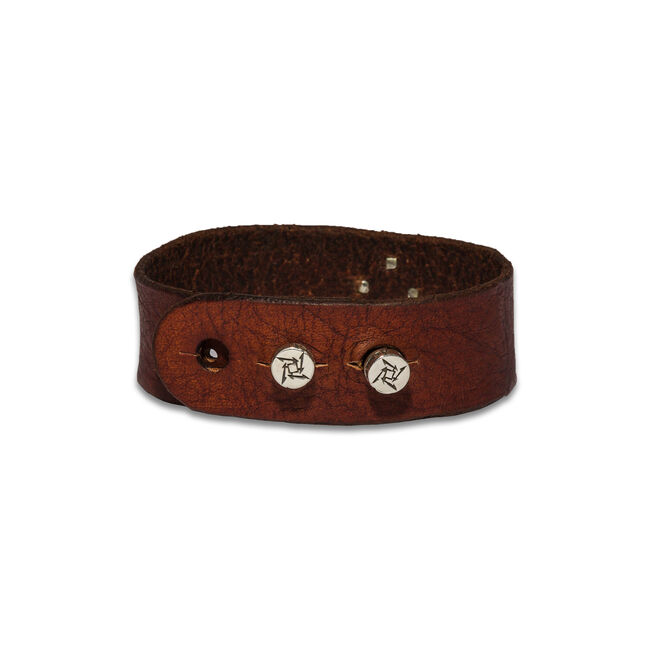 Ninja Star Leather Bracelet (BROWN), , hi-res