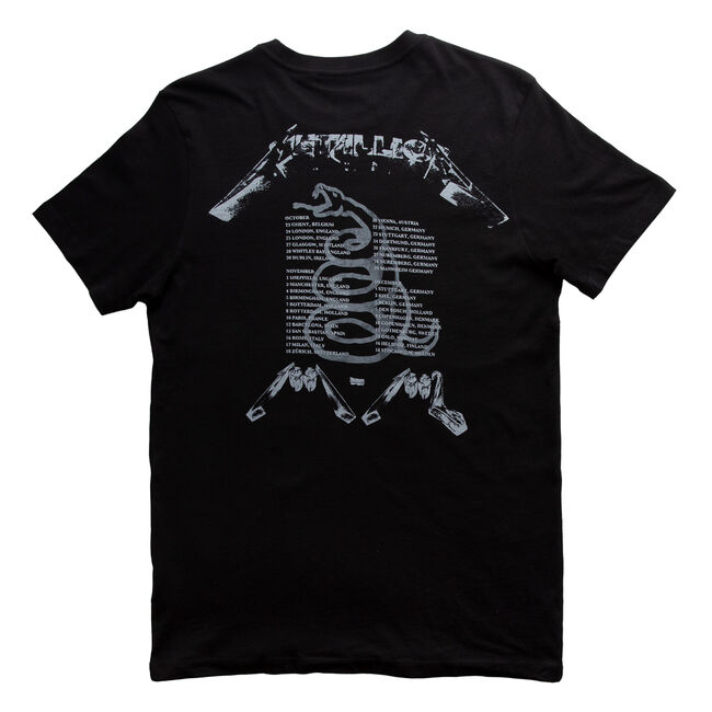 Black Album Four Faces Distressed T-Shirt, , hi-res