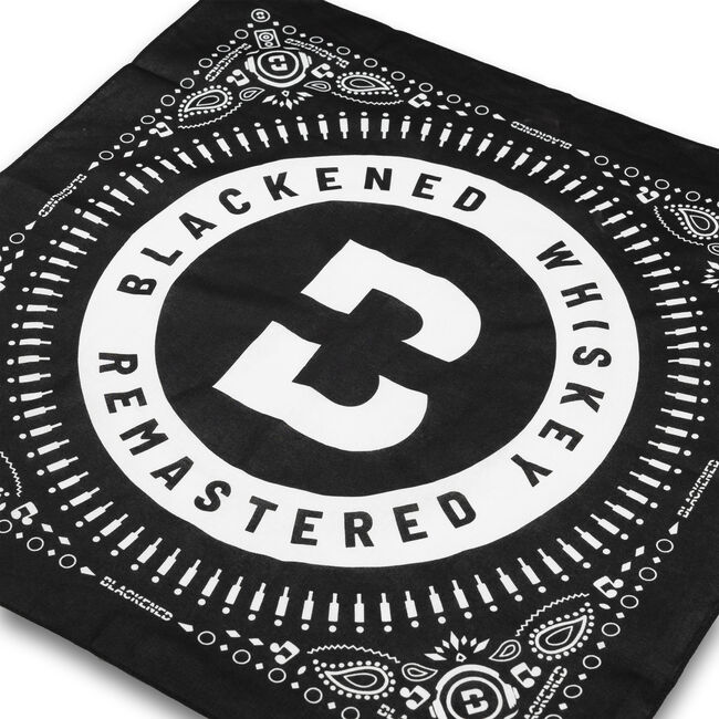 Blackened Whiskey Circle Logo Bandana, 