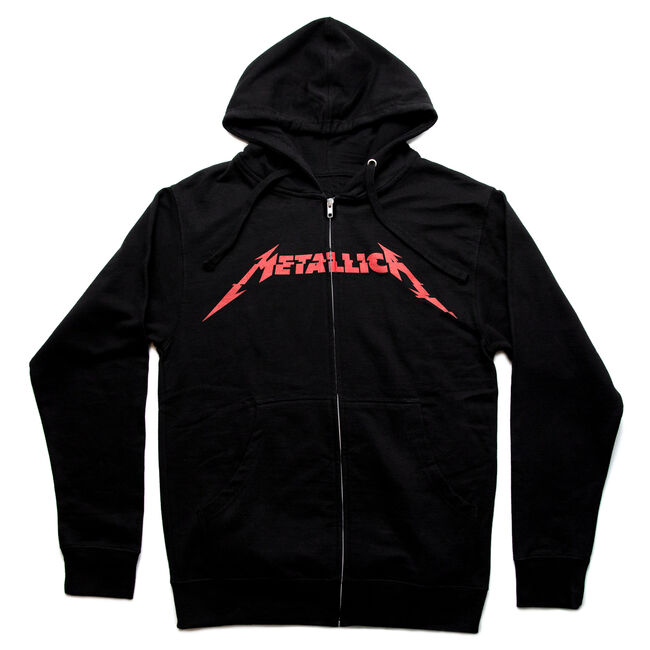 Glitch Red Logo Full Zip Hoodie, , hi-res