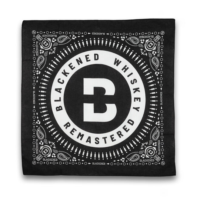Blackened Whiskey Circle Logo Bandana, , hi-res