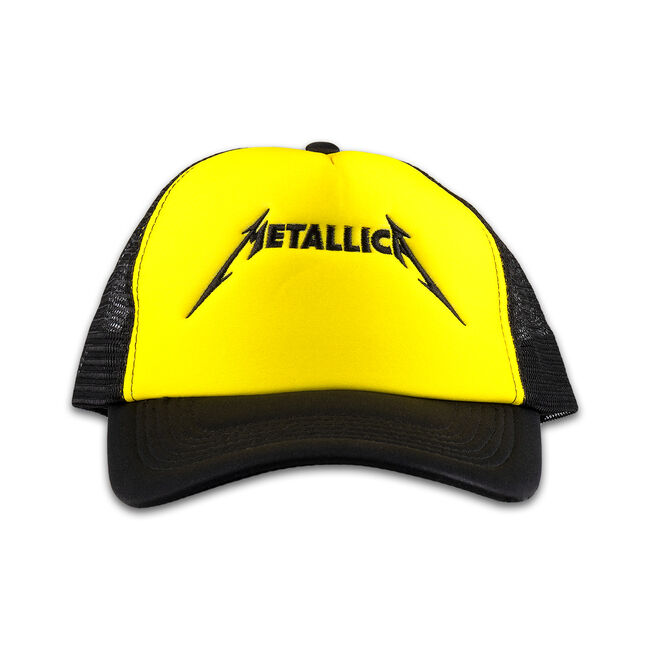 Logo Mesh Trucker Hat (Black/Yellow), , hi-res