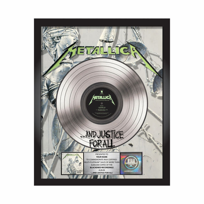 ... And Justice For All Platinum Award Plaque, , hi-res