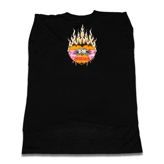 Women's Burning Flower Sleeveless Shirt, , hi-res