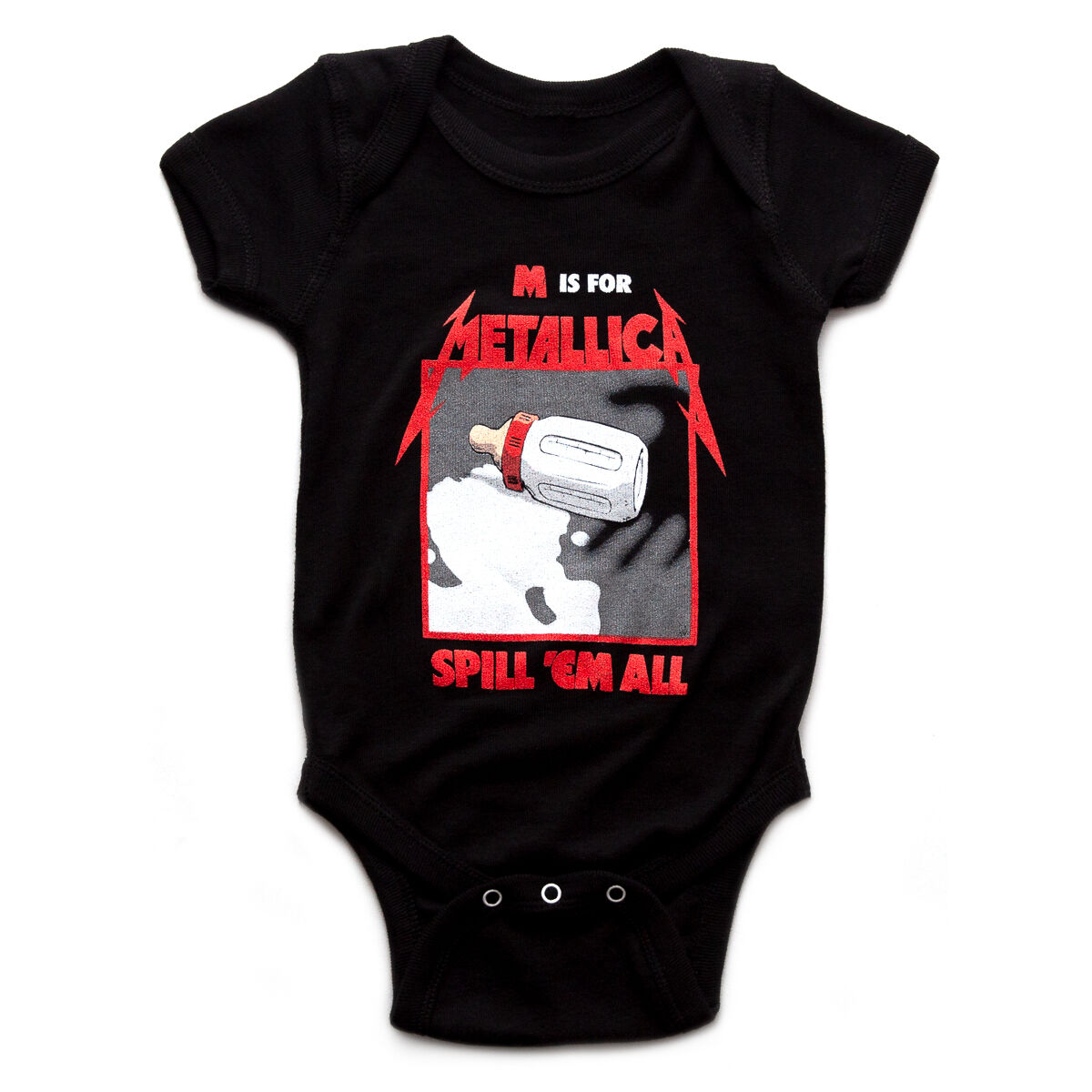 metallica baby onesie
