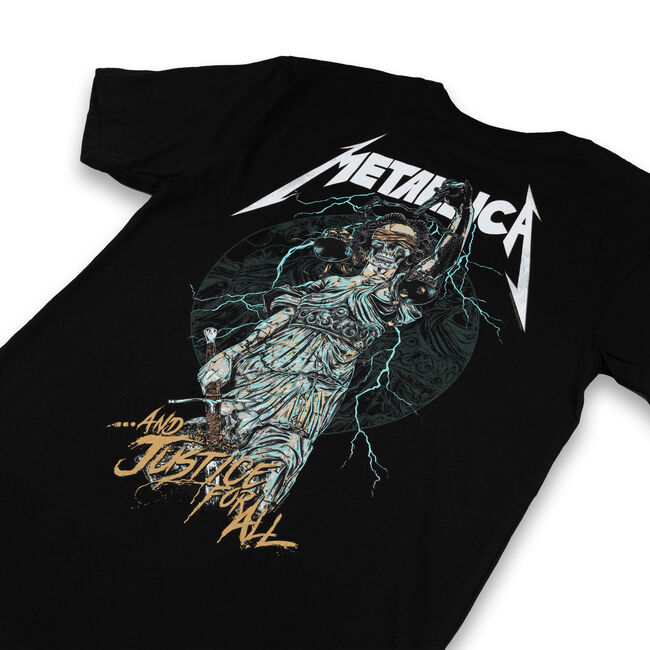 ...And Justice For All Pinball Art T-Shirt - 2XL, 