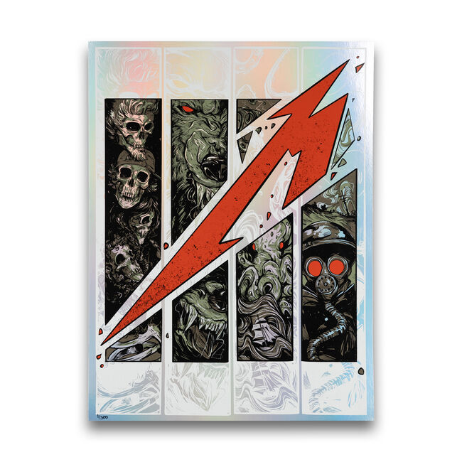 Fifth Member™ WolfSkullJack Poster and T-Shirt Bundle, 