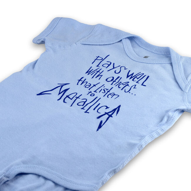 Plays Well With Others Blue Onesie, 