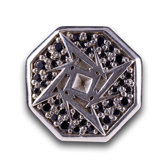 Silver Luthier Ninja Star Cufflinks, 