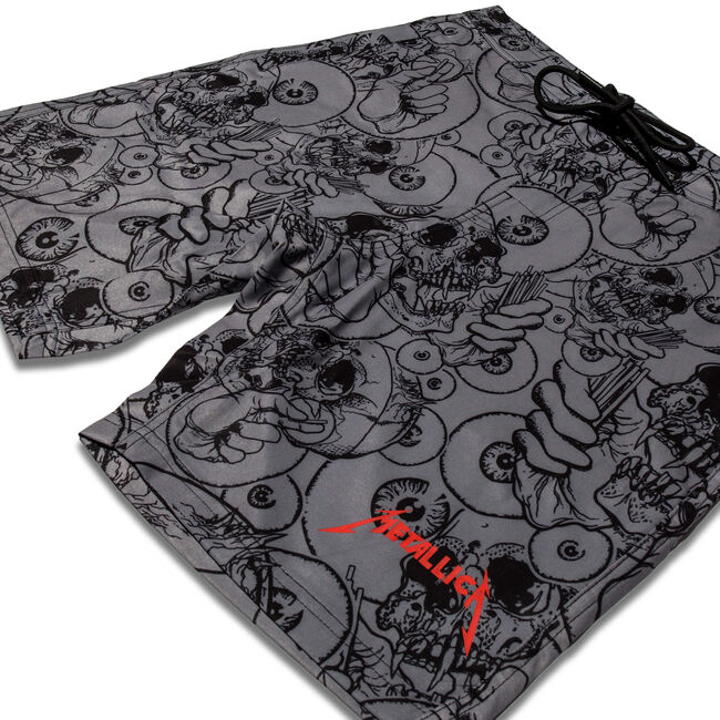 Pushead Skull Print Boardshorts, , hi-res