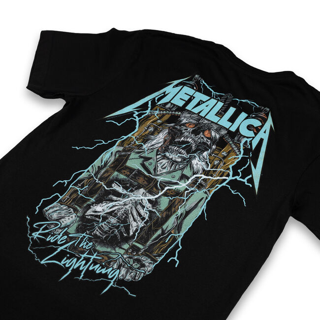Ride The Lightning Pinball Art T-Shirt - 4XL, 