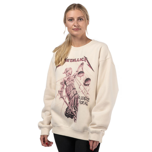 WOMEN's ...And Justice For All Oversized Crewneck Sweatshirt - XL, 