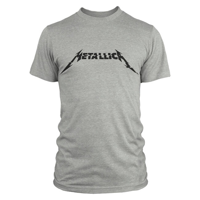 Metallica Glitch Logo T-Shirt - Grey, , hi-res