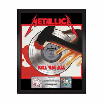 Kill 'Em All Platinum Award Plaque - Signed, , hi-res