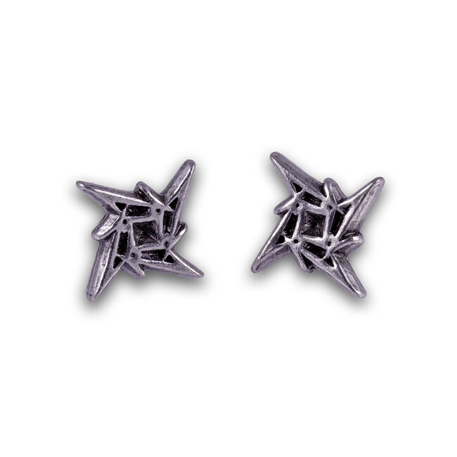 Ninja Star Post Earrings, , hi-res