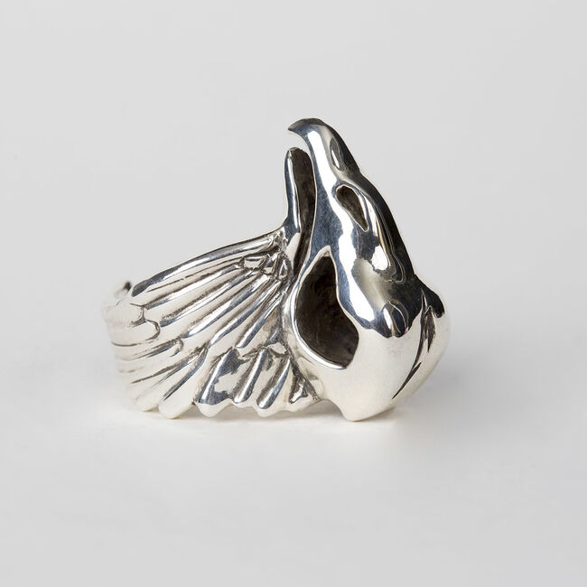 Vulturus Sterling Silver Ring - Size 12, , hi-res