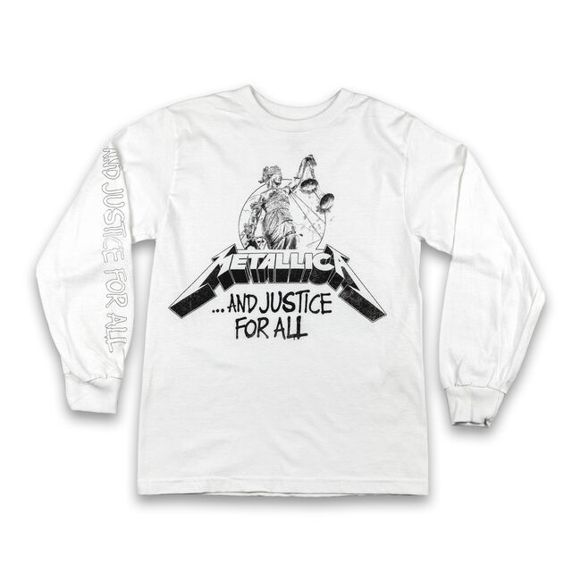 ...And Justice For All Long-Sleeve Shirt (WHITE), , hi-res