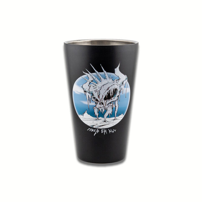 Freeze 'Em All Pint Glass, 