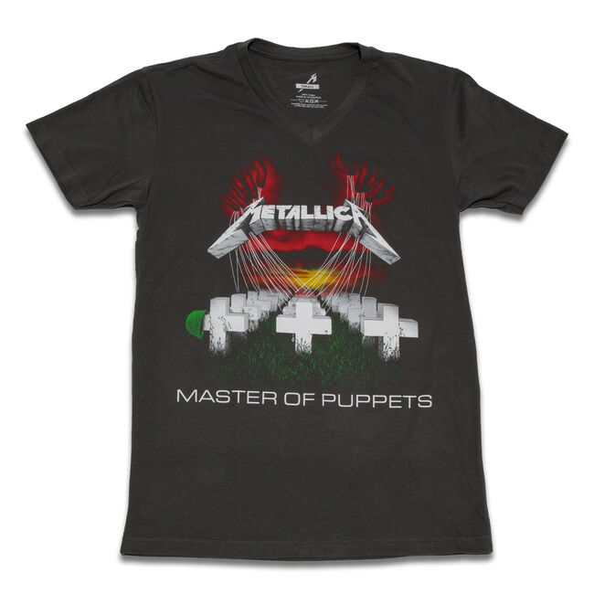 Unisex Master Of Puppets V-Neck T-Shirt - Small, , hi-res