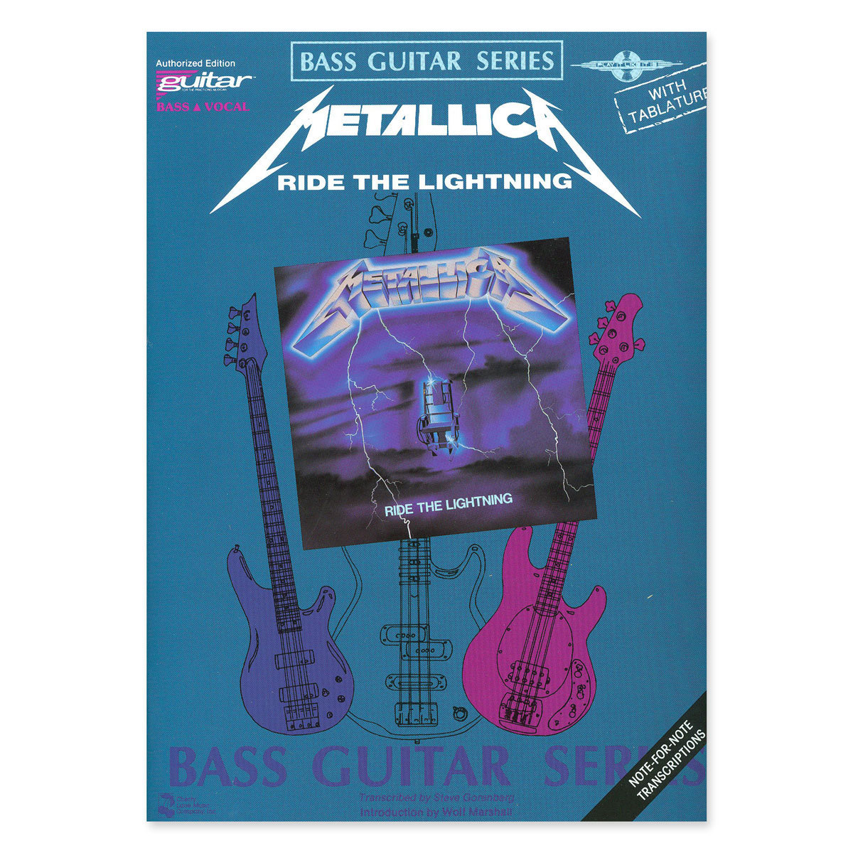 Ride the Lightning Bass Guitar Tablature Book