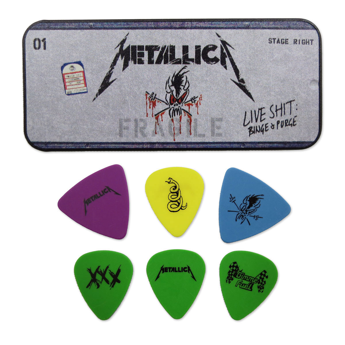 Vintage Pick Tin Metallica