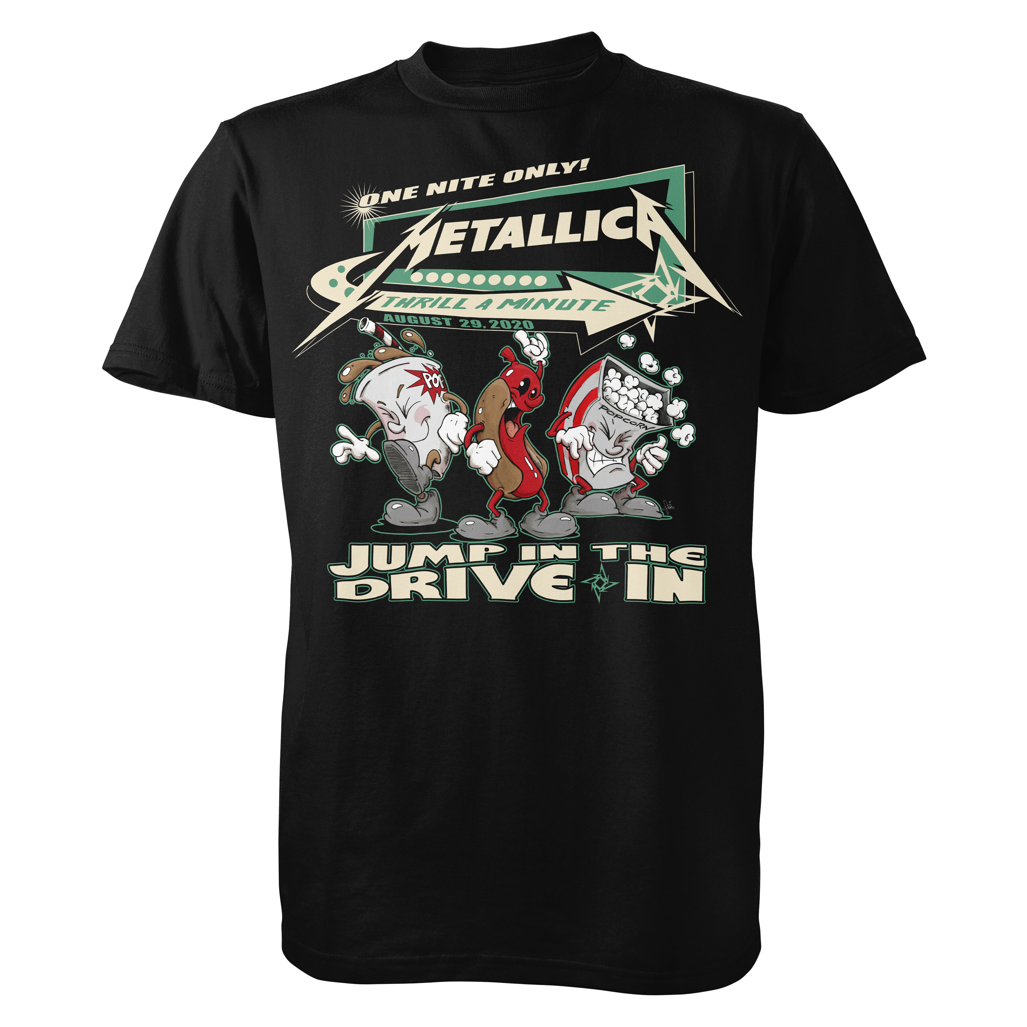 metallica tour t shirt