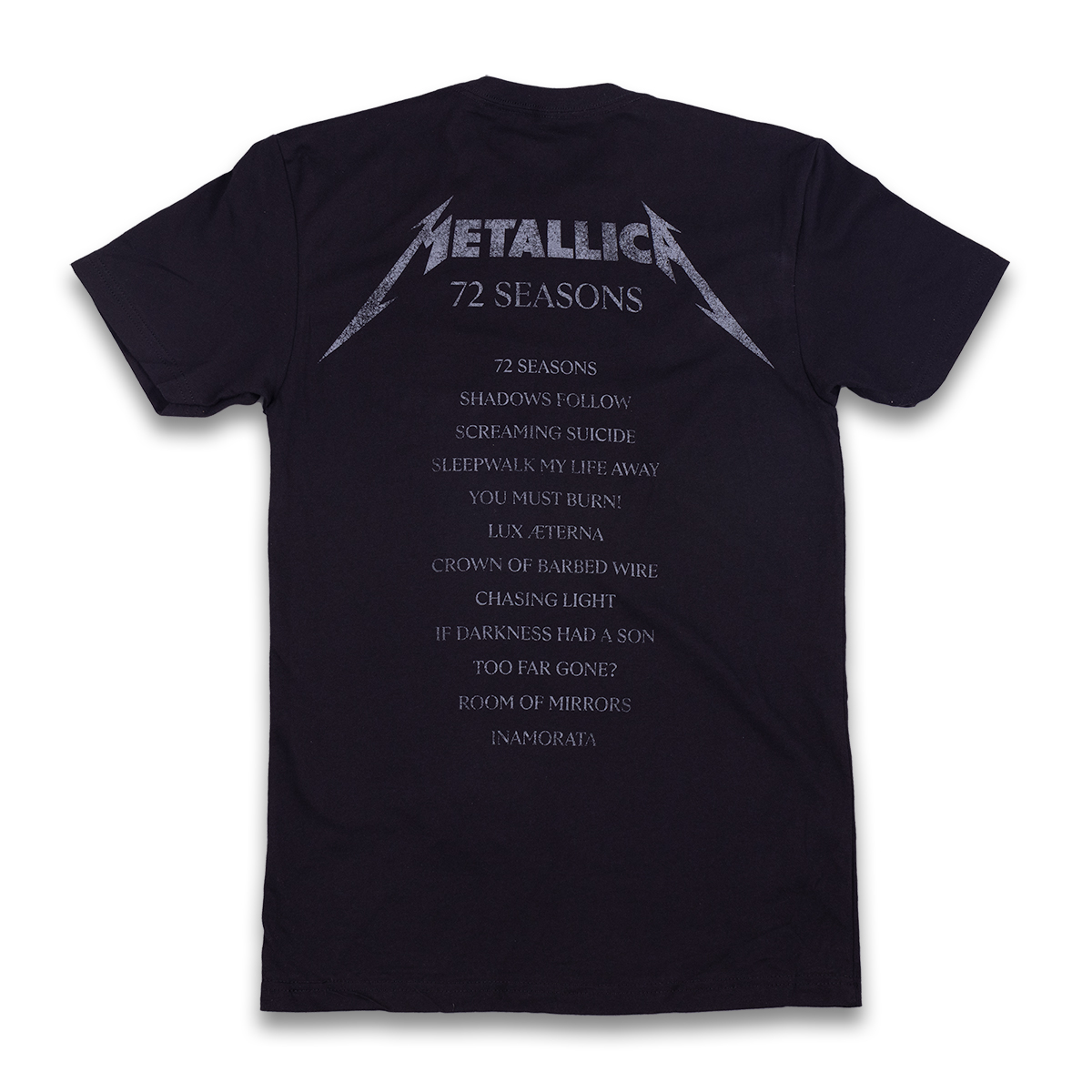 Metallica Standard Patch: 72 Seasons Charred Logo Cut Out