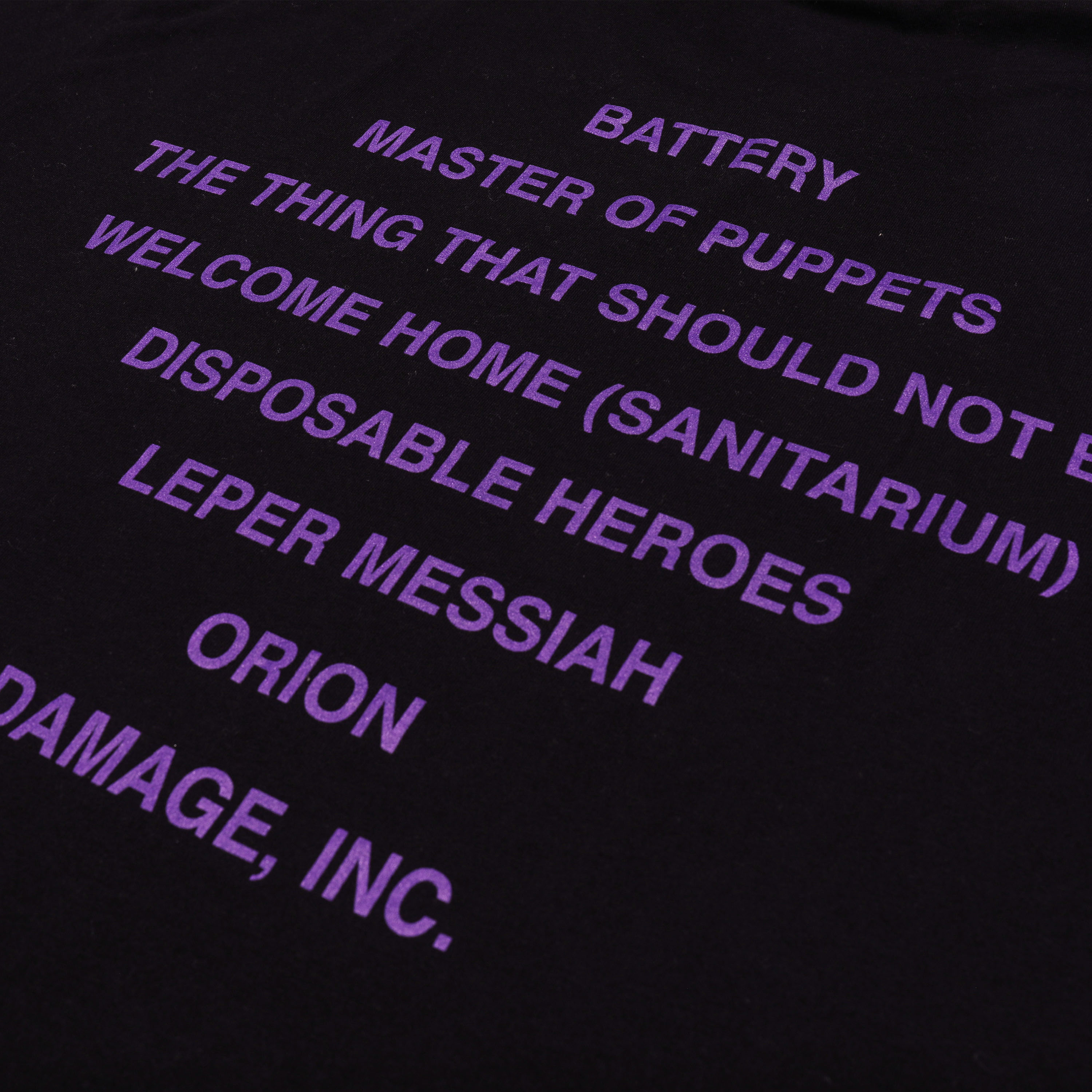 Master of Puppets Tracks T-Shirt | Metallica.com