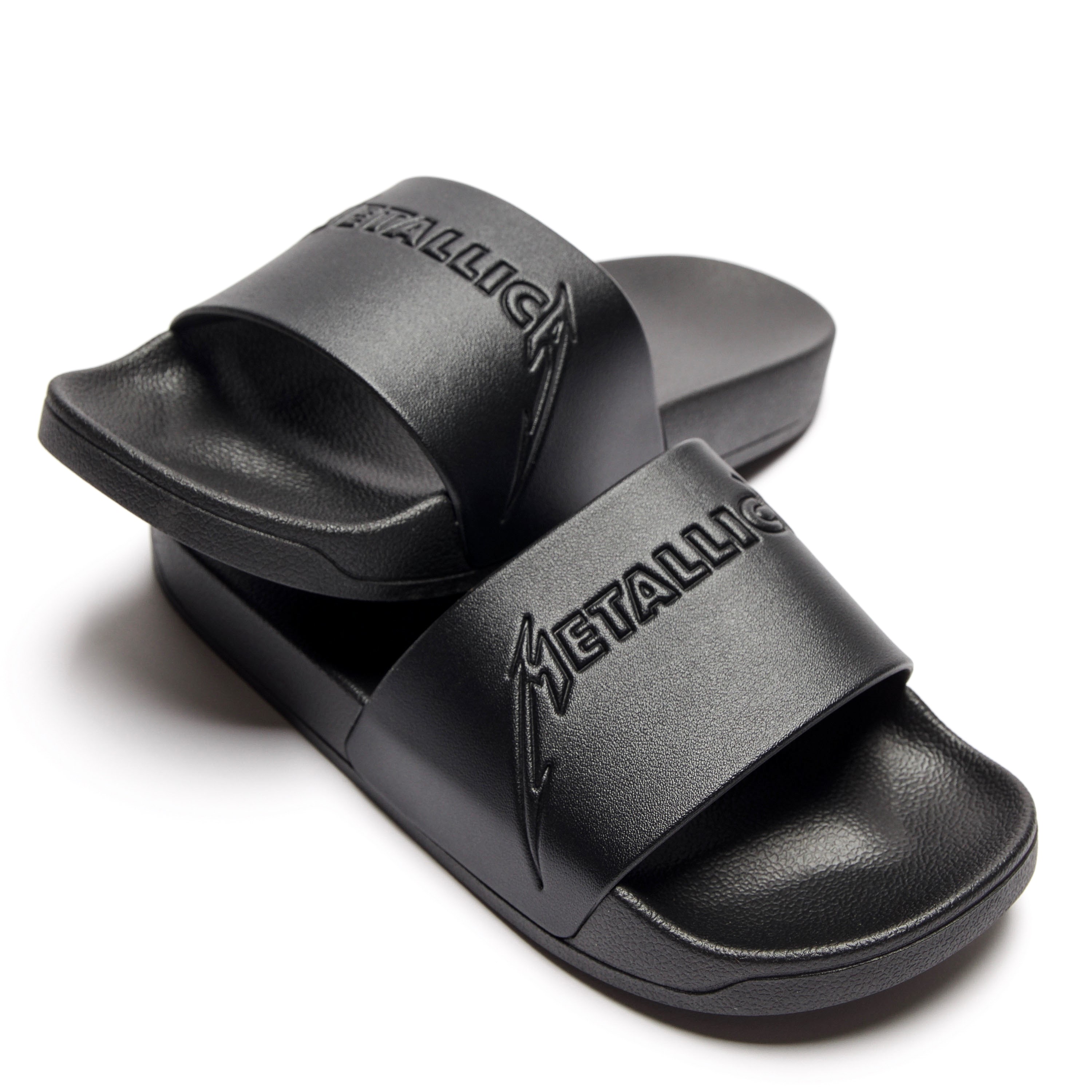 Logo Tonal Slide Sandals | Metallica.com