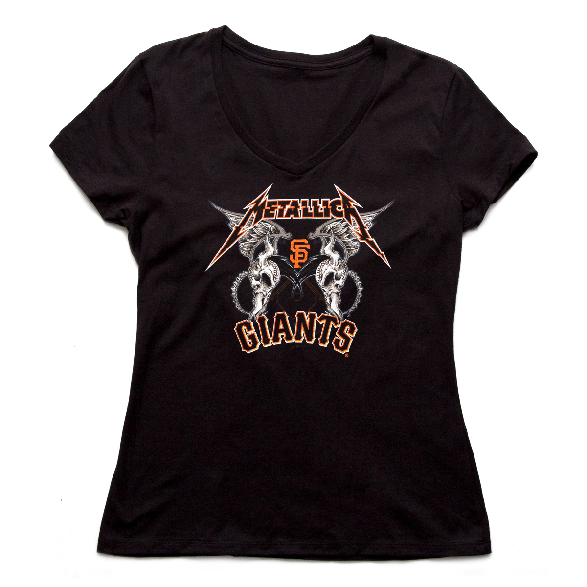 SF Giants Two Skulls Women's T-Shirt | Metallica.com