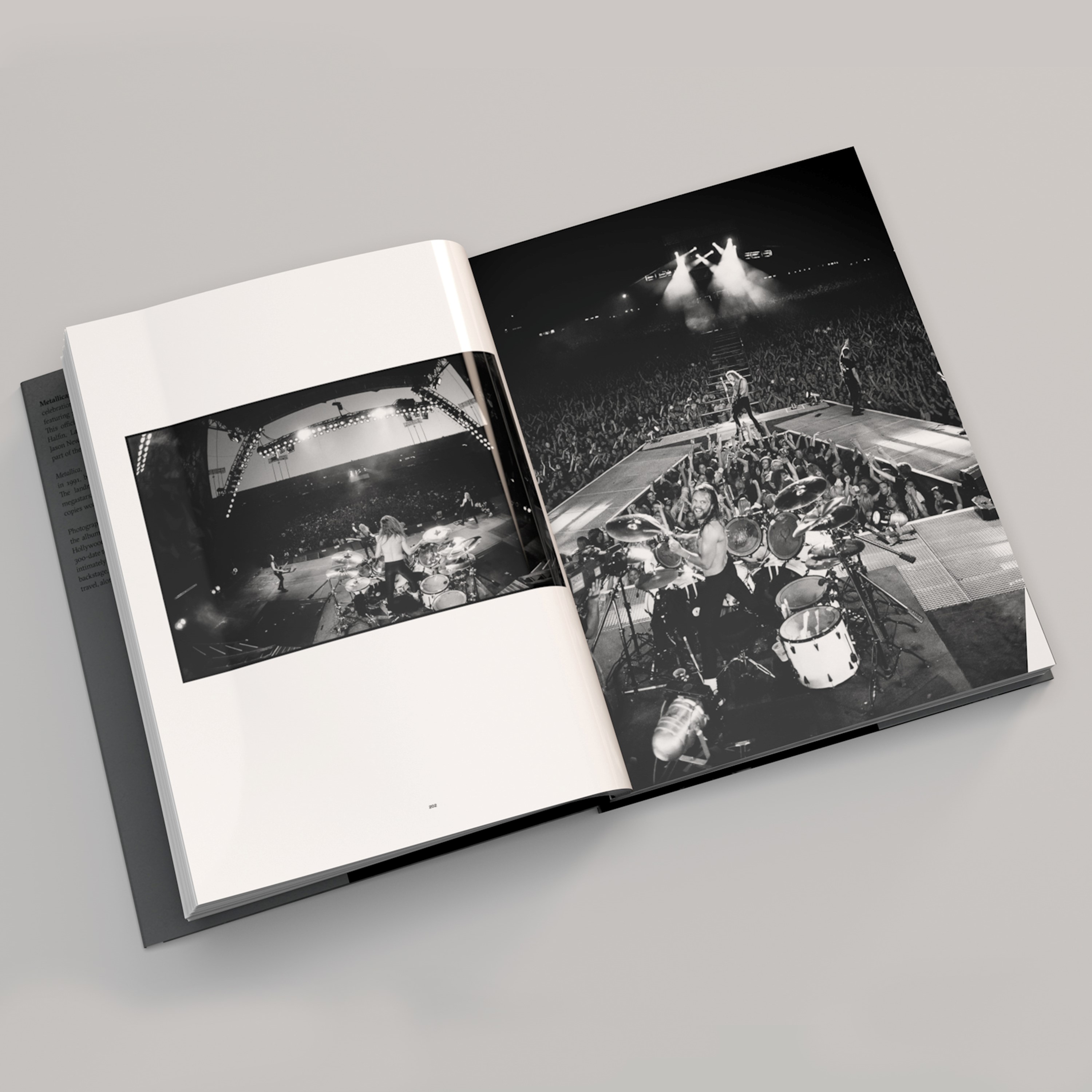 Metallica: The Black Album in Black & White Book by Ross Halfin