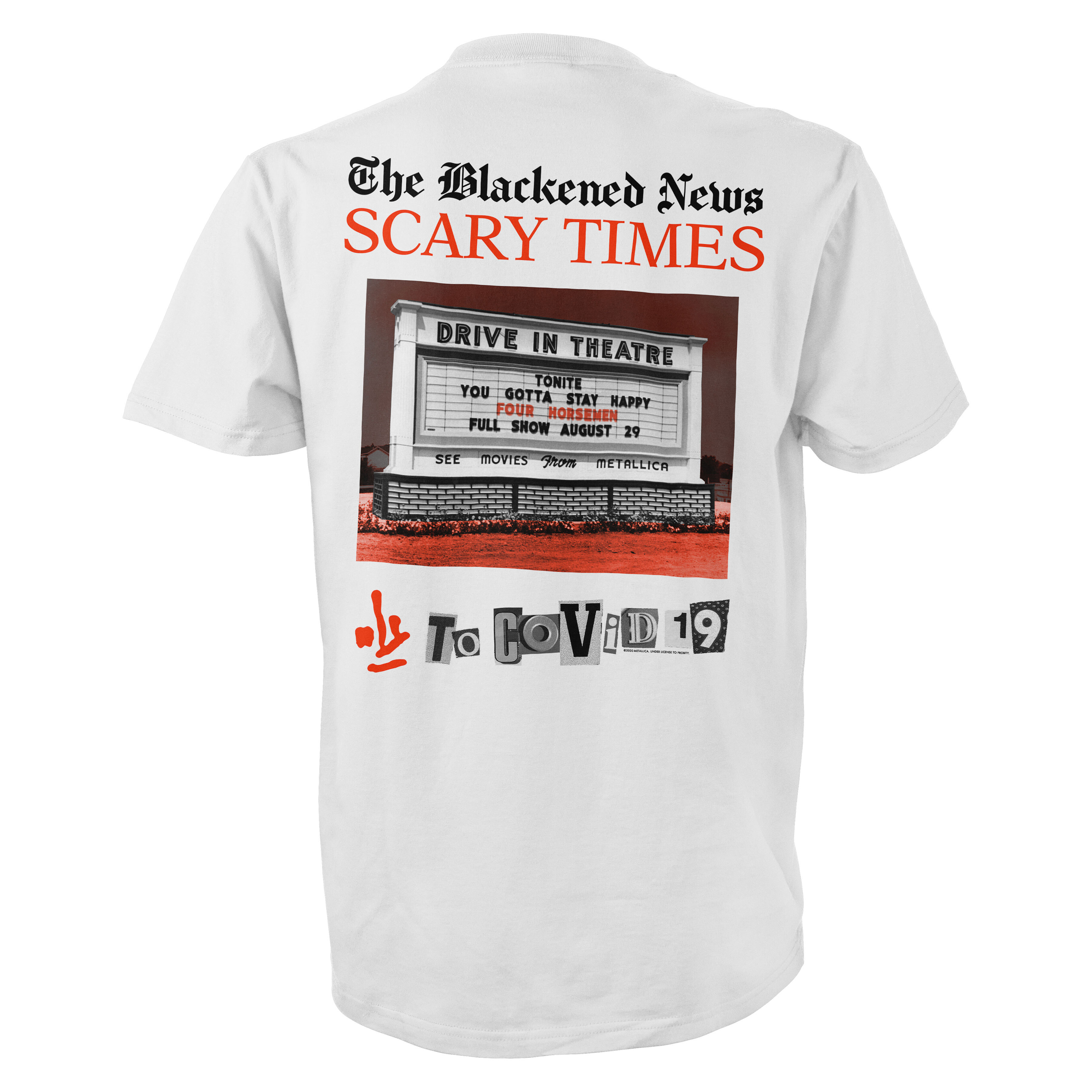 metallica drive in t shirt