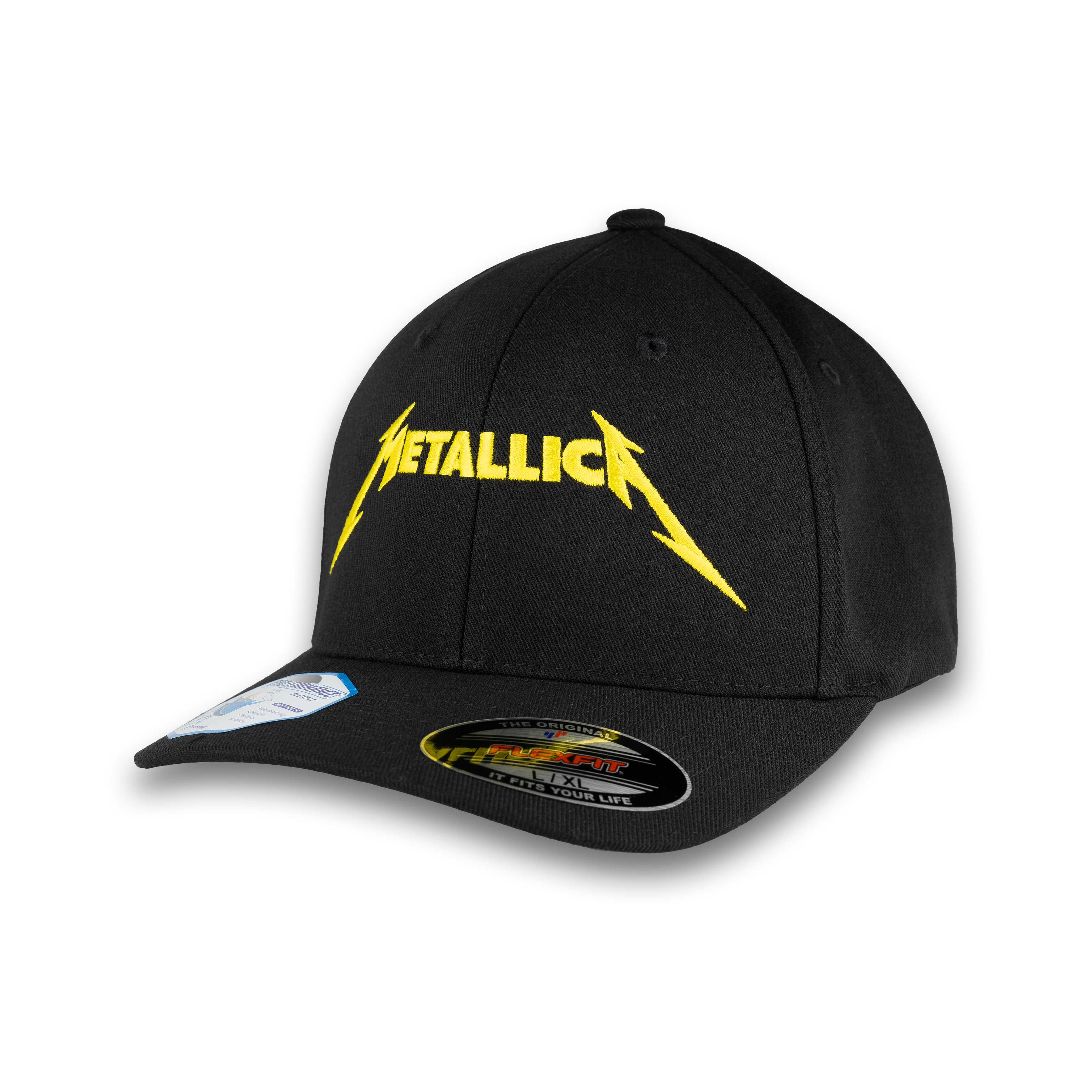 Yellow Logo Flex Fit Hat | Metallica.com