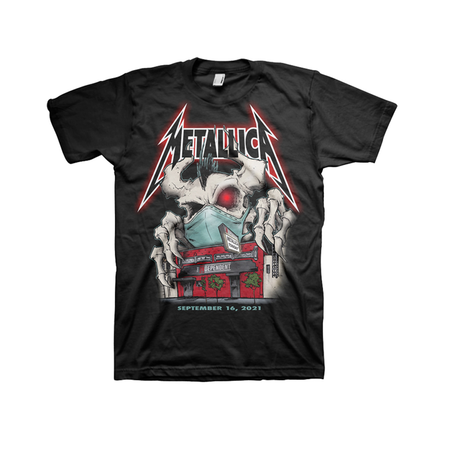metallica tour tee